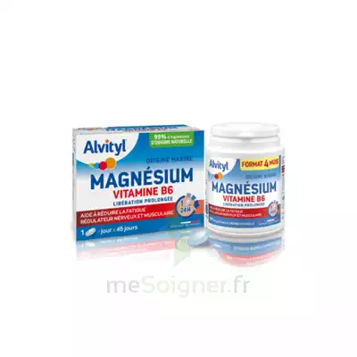 Alvityl Magnésium Vitamine B6 Libération Prolongée Comprimés Lp B/45 à LA VALETTE DU VAR